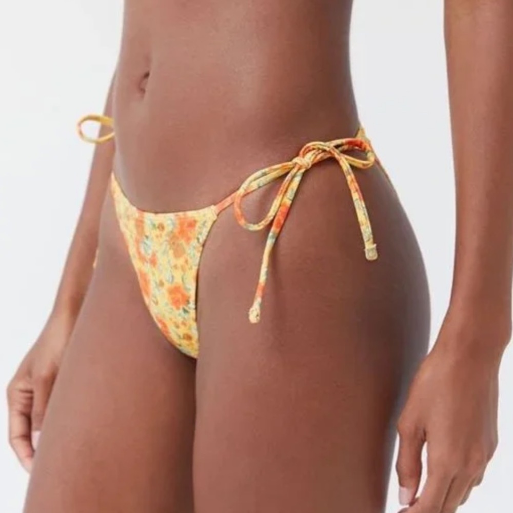 Urban Outfitters Out From Under Sugar Printed Side Tie Bikini Bottom
